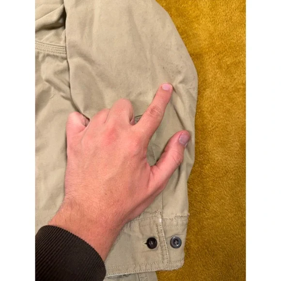 LL Bean Corduroy Shirt Jacket Men's M Plaid Flannel Lined Brown Chore Coat VTG - Picture 6 of 16